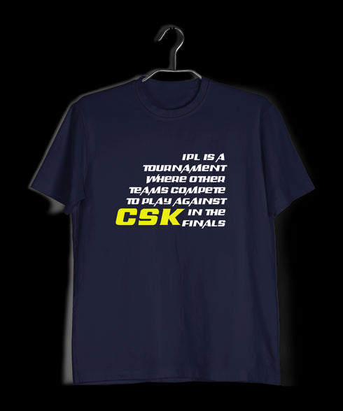 Quirkipedia CSK is IPL is CSK Cricket Sports,     Mens TShirts